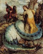 Angelika, von einem Drachen bewacht oder Angelica und Ruggiero Arnold Bocklin